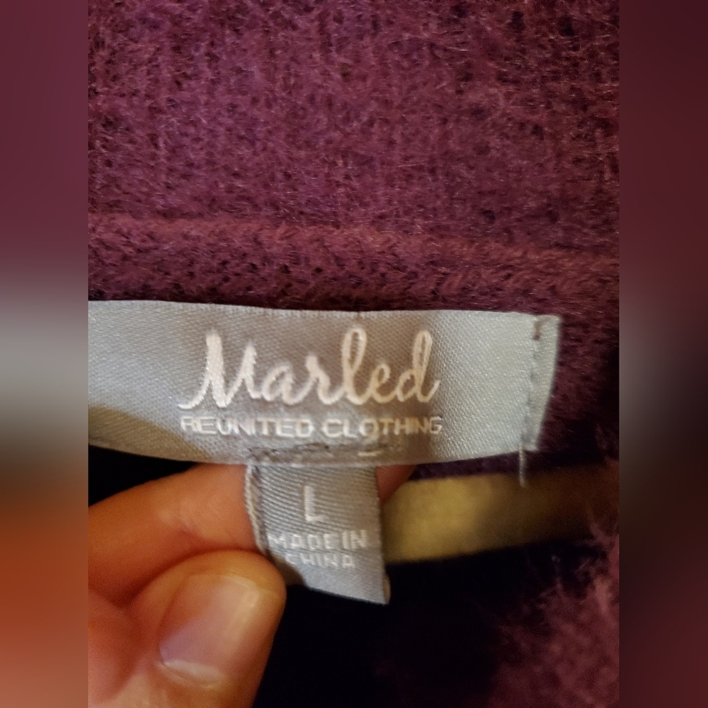 Plush Purple Women's Sweater - Picture 2 of 6